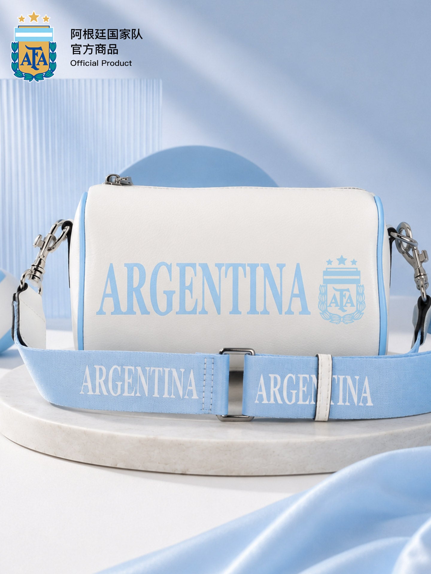 Argentina AFA Messi 10 Mini Barrel Bag